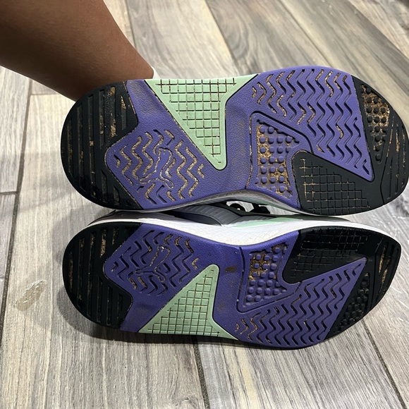 Puma X-Ray Fade EUC Shoes Size 7.5 Purple Mint Green and Black Soft Foam - Picture 5 of 6